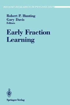 portada early fraction learning (en Inglés)