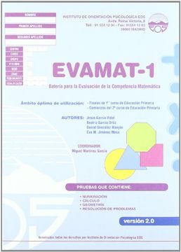 portada Evamat-1: Batería para la Evaluación de la Competencia Matemática (in Spanish)