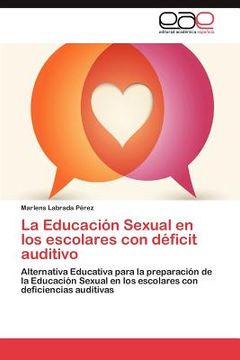 portada la educaci n sexual en los escolares con d ficit auditivo (en Inglés)