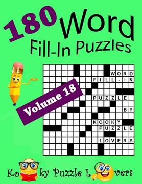 portada Word Fill-In Puzzles, Volume 18, 180 Puzzles (en Inglés)