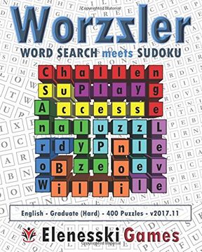 portada Worzzler (English, Graduate, 400 Puzzles) 2017.11: Word Search meets Sudoku