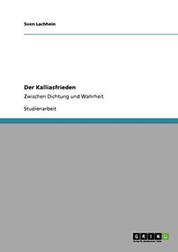 portada Der Kalliasfrieden (en Alemán)