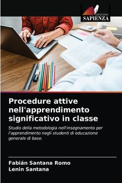 portada Procedure attive nell'apprendimento significativo in classe (en Italiano)