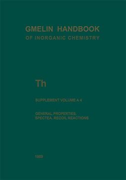 portada Th Thorium: General Properties. Spectra. Recoil Reactions (Th. Thorium (System-Nr. 44)) (en Inglés)
