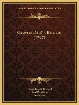 portada Oeuvres De P. J. Bernard (1797) (in French)