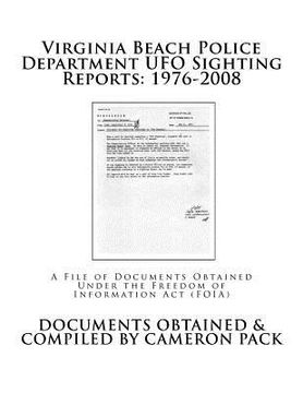 portada Virginia Beach Police Department UFO Sighting Reports: 1976-2008 (in English)