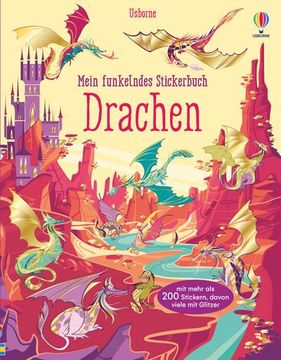 portada Mein Funkelndes Stickerbuch: Drachen (en Alemán)