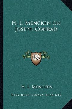 portada h. l. mencken on joseph conrad