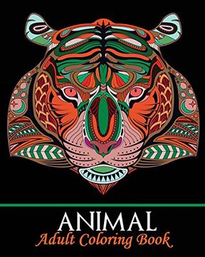 portada Animal Adult Coloring Book: Stress Relief Coloring Book, Adorable Animal Drawings (Perfect for Beginners and Animal Lovers) 