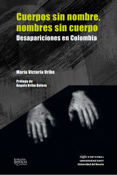 portada Cuerpos sin nombre, nombres sin cuerpo. Desapariciones en Colombia