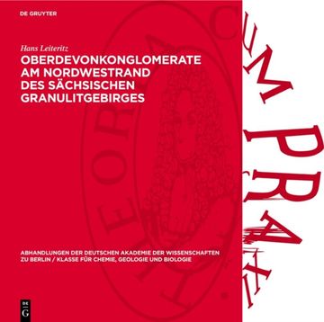 Oberdevonkonglomerate Am Nordwestrand Des Sächsischen Granulitgebirges (in German)