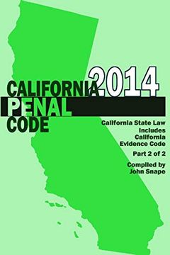 portada California Penal Code and Evidence Code 2014 Book 2 of 2 (en Inglés)