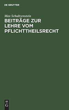 portada Beiträge zur Lehre vom Pflichttheilsrecht (in German)