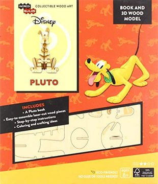 portada Incredibuilds: Disney: Pluto Book and 3d Wood Model (en Inglés)