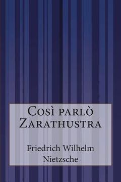 portada Così parlò Zarathustra (en Italiano)