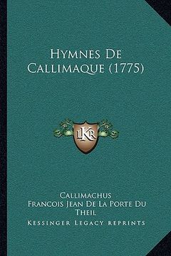 portada Hymnes De Callimaque (1775) (in French)
