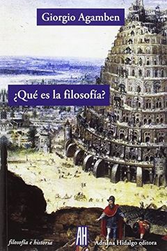 portada QUÉ ES LA FILOSOFÍA? (in Spanish)