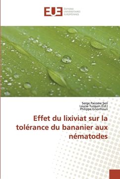 portada Effet du lixiviat sur la tolérance du bananier aux nématodes (in French)