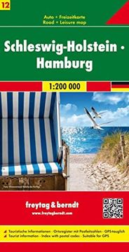portada Freytag Berndt Autokarten, Blatt 12, Schleswig-Holstein, Hamburg - Maßstab 1: 200 000 (en Alemán)