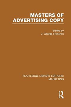 portada Masters of Advertising Copy (Rle Marketing) (en Inglés)