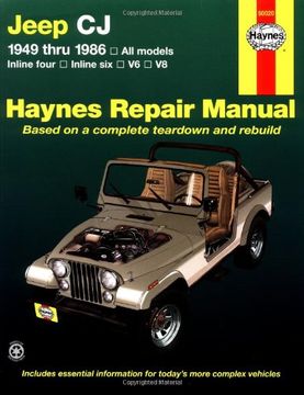 portada Jeep cj 1949 Thru 1986: Todos los Modelos (Haynes Manuals) (in English)