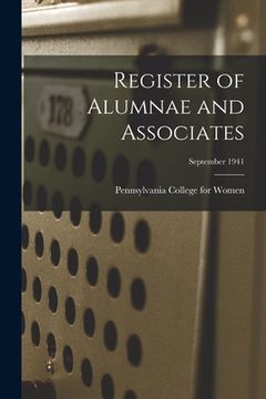 portada Register of Alumnae and Associates; September 1941 (en Inglés)