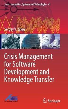 portada Crisis Management for Software Development and Knowledge Transfer (en Inglés)