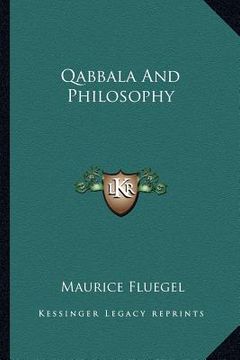 portada qabbala and philosophy (en Inglés)