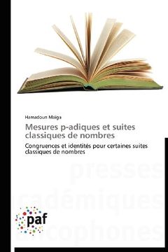 portada Mesures P-Adiques Et Suites Classiques de Nombres