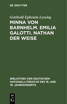 portada Minna von Barnhelm. Emilia Galotti. Nathan der Weise (in German)