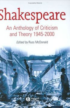 portada Shakespeare: An Anthology of Criticism and Theory 1945-2000