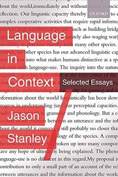 portada Language in Context: Selected Essays (in English)