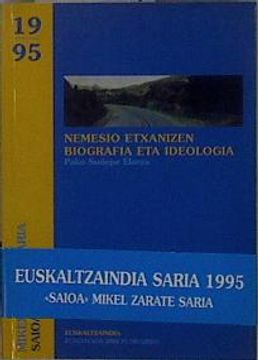 portada Nemesio Etxanizen Biografia eta Ideologia (en Euskera)