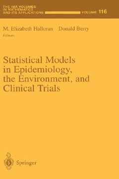 portada statistical models in epidemiology, the environment, and clinical trials (in English)