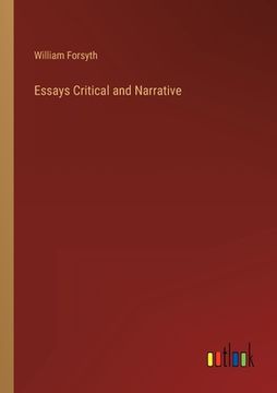 portada Essays Critical and Narrative (en Inglés)
