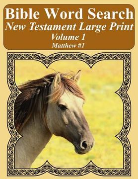 portada Bible Word Search New Testament Large Print Volume 1: Matthew #1 (en Inglés)