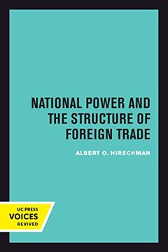 portada National Power and the Structure of Foreign Trade (en Inglés)