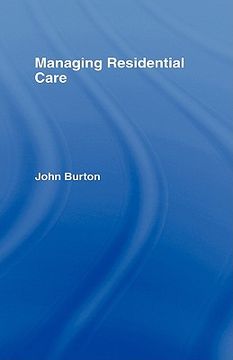 portada managing residential care (en Inglés)