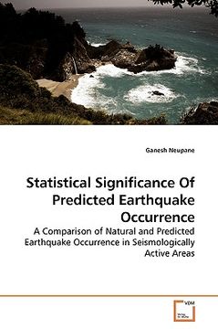 portada statistical significance of predicted earthquake occurrence