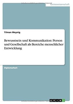 portada Bewusstsein und Kommunikation: Person und Gesellschaft als Bereiche menschlicher Entwicklung (German Edition)