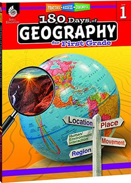 portada 180 Days of Geography for First Grade (Grade 1): Practice, Assess, Diagnose (180 Days of Practice) (in English)