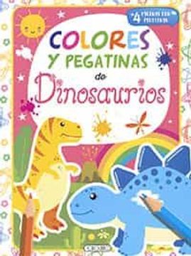 Libro Colores y Pegatinas Dinosaurios y Unicornios 1 De Varios