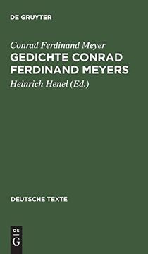 portada Gedichte Conrad Ferdinand Meyers (Deutsche Texte) (en Alemán)