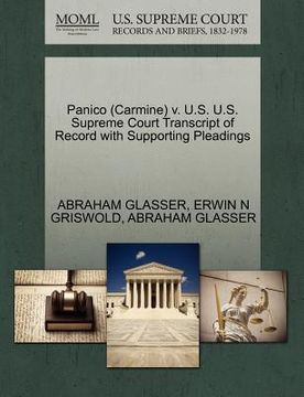 portada panico (carmine) v. u.s. u.s. supreme court transcript of record with supporting pleadings