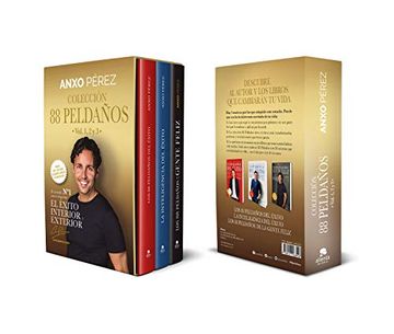 portada Estuche Colección 88 Peldaños de Anxo Pérez - Vols. 1, 2 y 3 (Coleccion Alienta) (in Spanish)