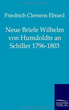 portada Neue Briefe Wilhelm Von Humboldts an Schiller 1796-1803