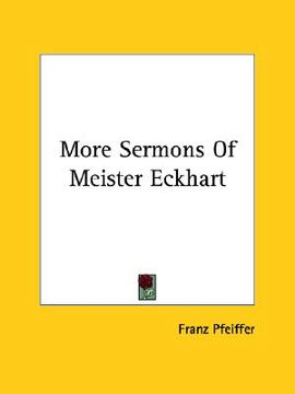 portada more sermons of meister eckhart (in English)