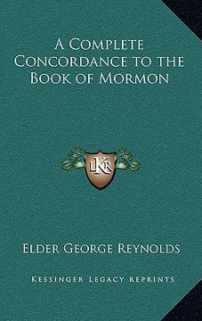 portada a complete concordance to the book of mormon (en Inglés)