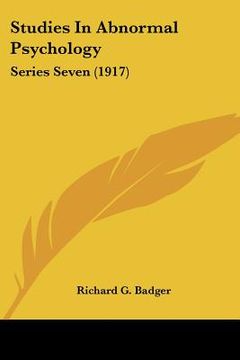 portada studies in abnormal psychology: series seven (1917)