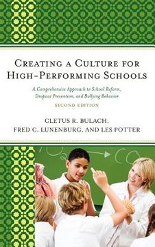 portada creating a culture for high-performing schools